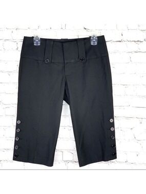𝅺new-billy Blues Wide Waistband Dress Capri Shorts